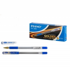 Ручка шариковая PIANO Golden 0.5 мм./синяя,  Китай