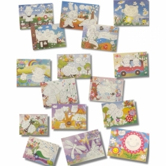 3Д аппликация с фоамираном 26х18 см. "АССОРТИ" в асс., Китай