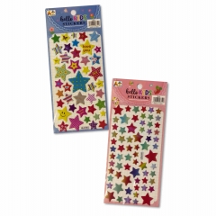 Наклейка дутик 10х22см. "Звёзды" в ассортименте, Китай