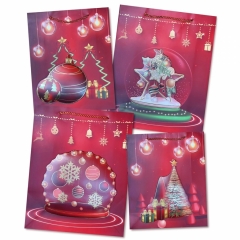 Пакет ЛЮКС 26х32х10см, "НГ" (Аппликация/Фольга) в асс., Китай