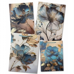 Пакет ЛЮКС 18х24х8см, "ЦВЕТЫ" (Фольга) в асс., Китай