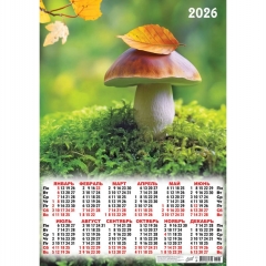 Календарь А2. "Грибочек",  ООО "Белая ворона", РФ