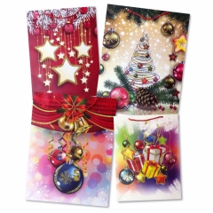Пакет ЛЮКС 31х40х12см, "Новогодний" (Блёстки) в асс., Китай