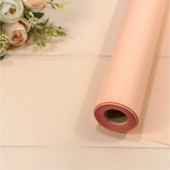 Плёнка 58см., 800г., матовая однотонная 55мкм Розовый, OMG gift, Китай