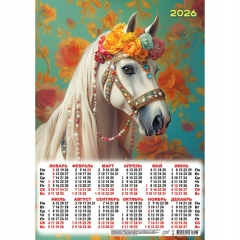 Календарь А3.  "Символ года. Шикарный год",  ООО "Белая Ворона", РФ