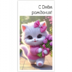 Конверт для денег "С Днем Рождения!", "Стильная открытка", РБ