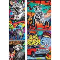 Тетрадь А5,48/кл. (белая бумага) "МОЛОДЁЖНЫЕ ДИЗАЙНЫ", "Prof-Press", РФ