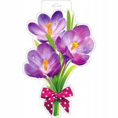 Плакат фигурный двустор. А3 "Букет", ФДА, РФ