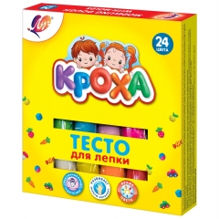 Тесто для лепки "Кроха" 24 цв., ЛУЧ, РФ