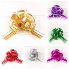 Бант-шар сборный, 5см. "Ажурный" с органзой (микс), "OMG gift", Китай