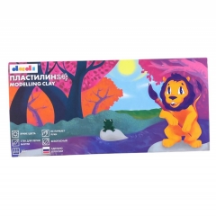 Пластилин 24 цв. 480 гр. со стеком, DADI, РФ