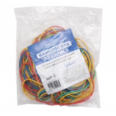 Банковская резинка 60мм., цветная, 100г, Profit, Китай