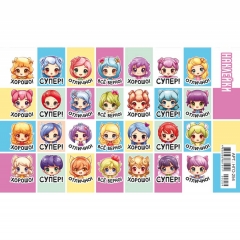 Наклейки-оценки д/украшения А6 (20шт.)  блестки. "Феи", "Принт Плюс"(Лис), РФ Наклейки-оценки д/украшения А6 (20шт.)  блестки. "Феи", "Принт Плюс"(Лис), РФ