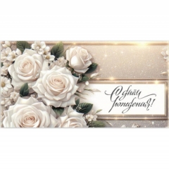 Конверт для денег "С Днем Рождения!",  "Стильная Открытка", РБ