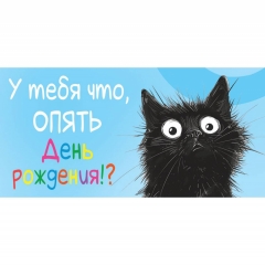 Конверт для денег "У тебя что, опять День Рождения?!", ООО "Белая ворона", РФ Конверт для денег "У тебя что, опять День Рождения?!", ООО "Белая ворона", РФ