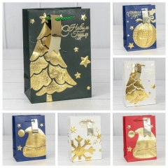 Пакет 14х20х8см. "Новый год" 210г/м2, в асс, OMG Gift, Китай