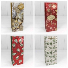 Пакет 14х35х11 Люкс с блеском "Новый год", Omg gift, Китай