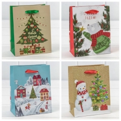 Пакет 12х15х6,7см. "Новогодний" 128 гр., OMG gift, Китай