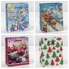 Пакет 12х15х6,7см. "Новогодний" 128 гр., OMG gift, Китай