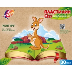 Пластилин 30 цв "ZOO", ЛУЧ, РФ