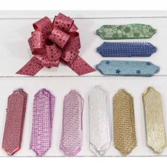 Бант-шар сборный, 3см "Блеск с рисунком" в асс., Китай