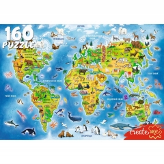 ПАЗЛЫ 160 элементов. ЖИВОТНЫЕ ЗЕМЛИ, ООО "Рыжий Кот", РФ
