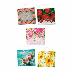 Пакет ПВД 37х34см./80мкм. (5шт), с пластик. ручкой  " МИКС-31", ООО "ИНТЕРПАК",  РФ