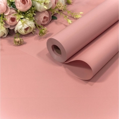 Плёнка 58см., 800г., матовая "Корейская" 55мкм., Бледный пурпурно-розовый, OMG gift, Китай