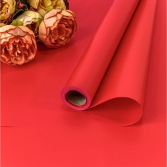 Плёнка для упаковки 0,7х10м 65мкм Красный, "OMG gift", Китай