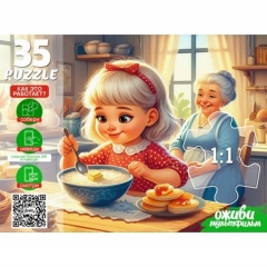 ПАЗЛЫ 35 элементов. Оживи мультфильм "ЛАДУШКИ", ООО "Рыжий Кот", РФ