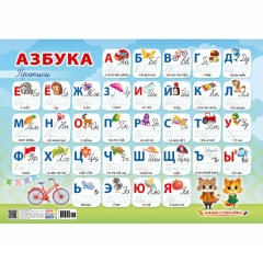 Плакат пиши-стирай А3 "Азбука", РФ
