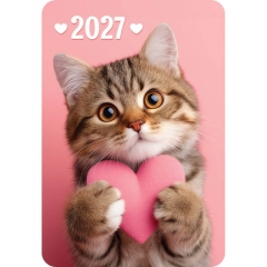 Карманный календарь 2027 "Котик",  РФ