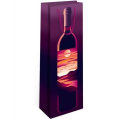 Пакет 12x36x8,5см. БУТЫЛКА, "Арт&Дизайн", РФ/пр-во:Китай