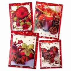 Пакет ЛЮКС 31х40х12см, "Новогодний" (Блёстки) в асс., Китай