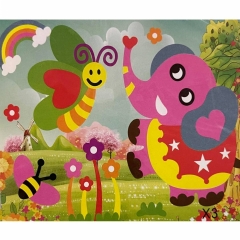 3Д аппликация с фоамираном 25,5х21 см. "СЛОН" в асс., Китай