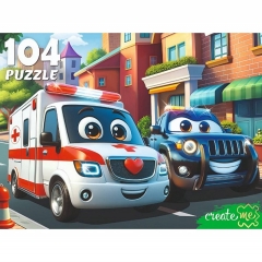 ПАЗЛЫ 104 элемента.  ВАЖНЫЙ ТРАНСПОРТ В ГОРОДЕ, ООО "Рыжий Кот", РФ