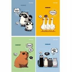 Блокнот А6, 24л./кл.,скрепка, "МУЛЬТЯШНЫЕ ЖИВОТНЫЕ - 1", "Prof-Press", РФ Блокнот А6, 24л./кл.,скрепка, "МУЛЬТЯШНЫЕ ЖИВОТНЫЕ - 1", "Prof-Press", РФ