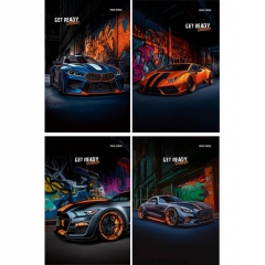 Блокнот А6, 24л./кл.,скрепка, "МАШИНЫ И ГРАФФИТИ - 1", "Prof-Press", РФ Блокнот А6, 24л./кл.,скрепка, "МАШИНЫ И ГРАФФИТИ - 1", "Prof-Press", РФ