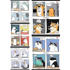 Тетрадь А5,48/кл. (белая бумага) "КОМИКСЫ С ЖИВОТНЫМИ", "Profit", РФ