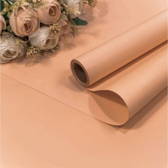 Плёнка 0,58х10м., матовая "Корейская", 55мкм., Персиковый, OMG gift, Китай