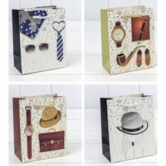 Пакет 12х15х6,5см. "Мужской" (микс), 210 г., OMG Gift, Китай