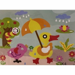 3Д аппликация с фоамираном 25,5х21 см. "УТКА" в асс., Китай