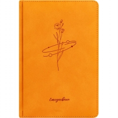 Ежедневник A5, 136 л. недатир. "NOTHERN TERRA - ЦВЕТОК" кожзам, "Prof-Press", РФ