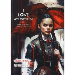 Скетчбук А4, 24л. "WEDNESDAY IMAGE" МОЛЬБЕРТ, софт-тач, 200г/м2, "Prof-Press", РФ