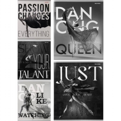 Тетрадь А5,48/кл. (белая бумага) "БАЛЕТ НА ОБЛОЖКЕ", "Prof-Press", РФ