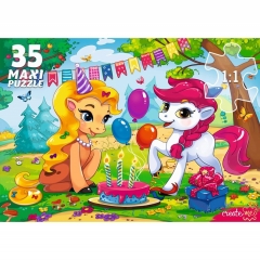 МАКСИ-ПАЗЛЫ 35 элементов. ПОНИ НА ПРАЗДНИКЕ, ООО "Рыжий Кот", РФ МАКСИ-ПАЗЛЫ 35 элементов. ПОНИ НА ПРАЗДНИКЕ, ООО "Рыжий Кот", РФ