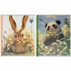 Тетрадь А5 48л, цв.спираль, "МИЛЫЕ ЖИВОТНЫЕ И ЦВЕТЫ", "Collezione", РФ