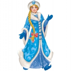 Плакат фигурный "Снегурочка" (89х47,3 см.), РФ