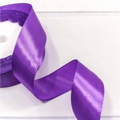 Лента атласная (сатин) 2,5 см. / 25 ярдов (+/-10%), Фиолетовый, OMG gift, Китай