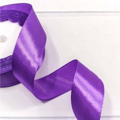 Лента атласная (сатин) 2,5 см. / 25 ярдов (+/-10%), Фиолетовый, OMG gift, Китай